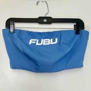 FUBU by H&M Blue Tube/Cropped Top with Zipper Closure Women’s Size Small NWT